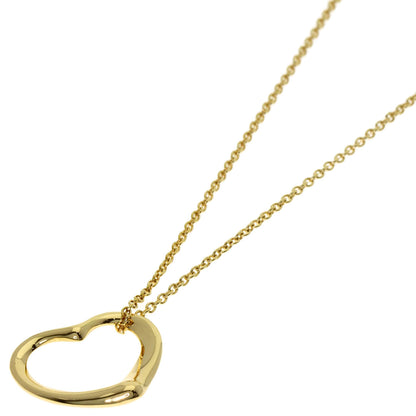 TIFFANY&Co. Open heart Necklace K18 Yellow Gold Ladies [Used]