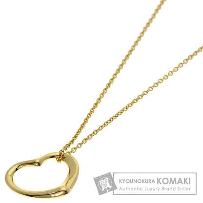 TIFFANY&Co. Open heart Necklace K18 Yellow Gold Ladies [Used]