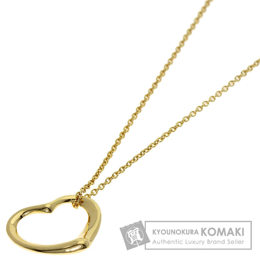 TIFFANY&Co. Open heart Necklace K18 Yellow Gold Ladies [Used]