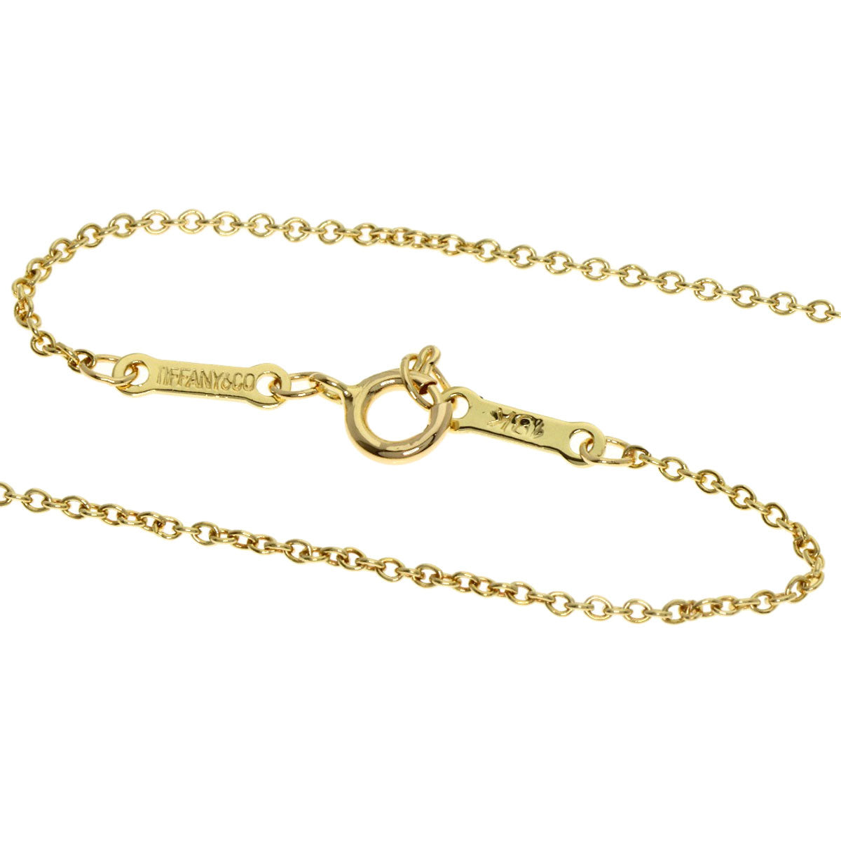 TIFFANY&Co. Open heart Necklace K18 Yellow Gold Ladies [Used]