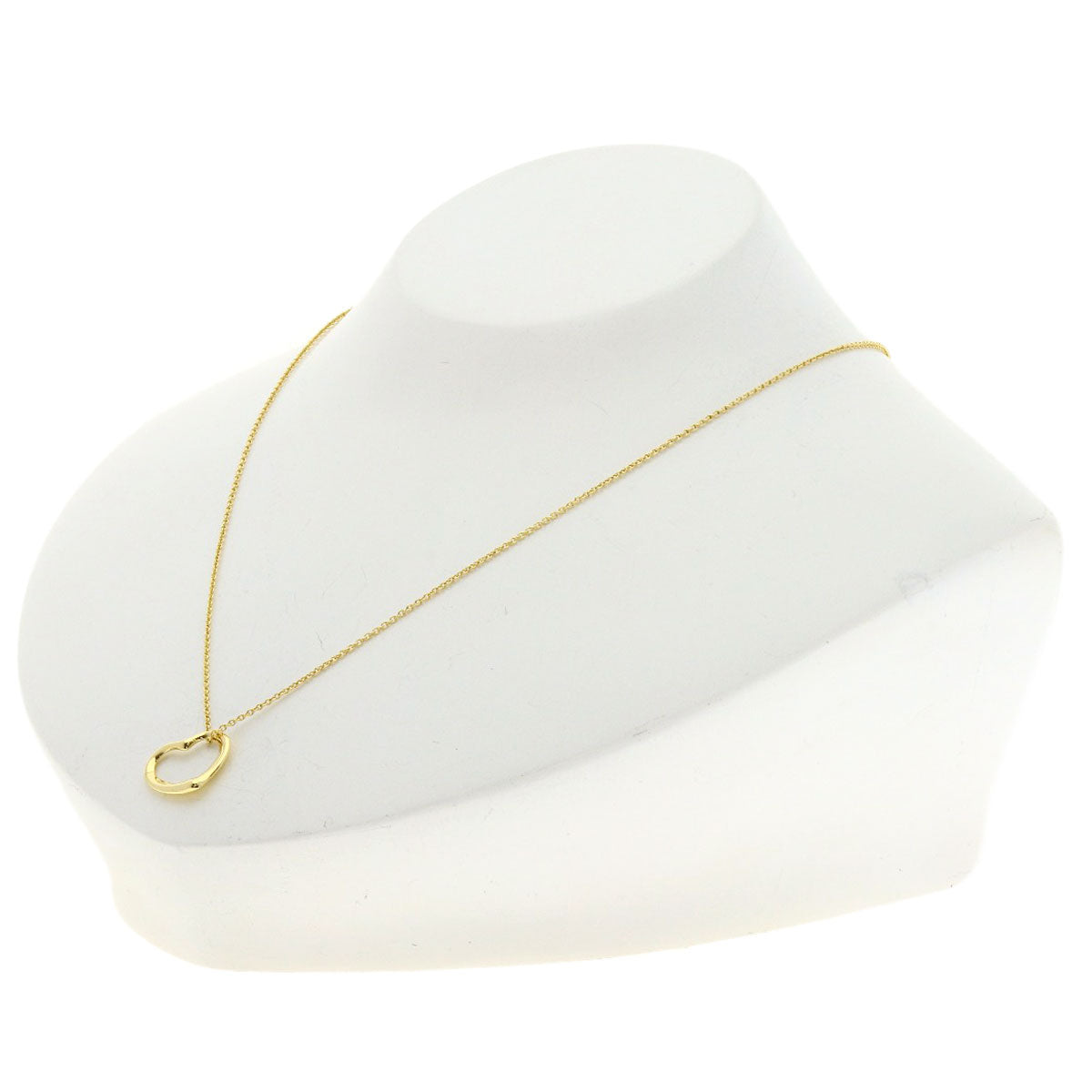 TIFFANY&Co. Open heart Necklace K18 Yellow Gold Ladies [Used]