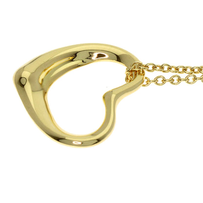 TIFFANY&Co. Open heart Necklace K18 Yellow Gold Ladies [Used]