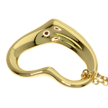 TIFFANY&Co. Open heart Necklace K18 Yellow Gold Ladies [Used]