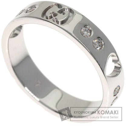 GUCCI Icon Amor Diamond #4 Ring K18 White Gold Ladies [Used]