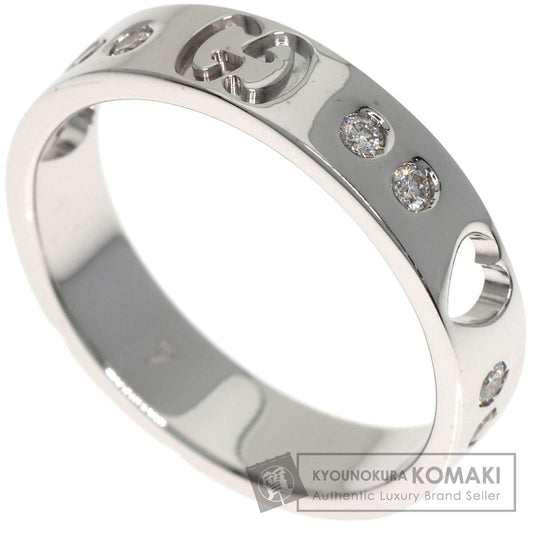GUCCI Icon Amor Diamond #4 Ring K18 White Gold Ladies [Used]