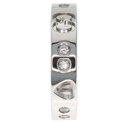 GUCCI Icon Amor Diamond #4 Ring K18 White Gold Ladies [Used]