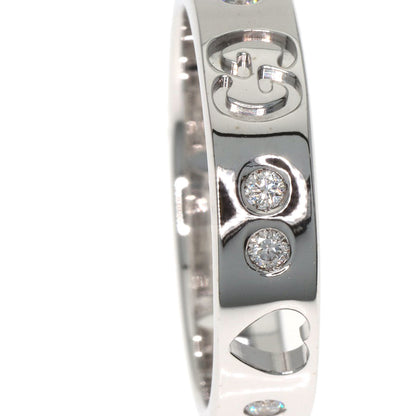 GUCCI Icon Amor Diamond #4 Ring K18 White Gold Ladies [Used]