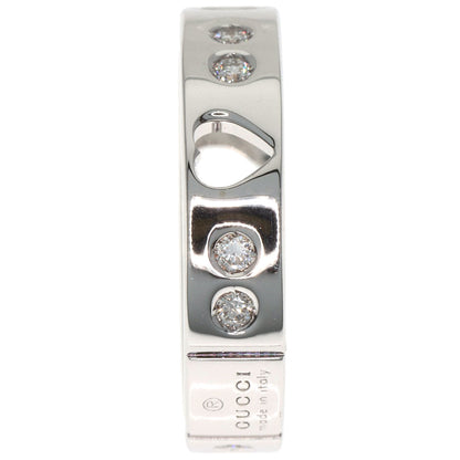 GUCCI Icon Amor Diamond #4 Ring K18 White Gold Ladies [Used]