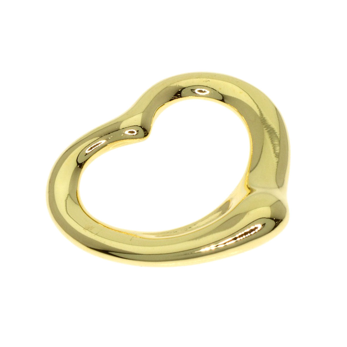 TIFFANY&Co. Open heart Pendant top K18 Yellow Gold Ladies [Used]