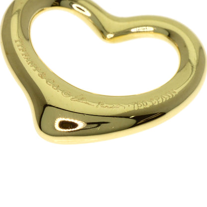 TIFFANY&Co. Open heart Pendant top K18 Yellow Gold Ladies [Used]