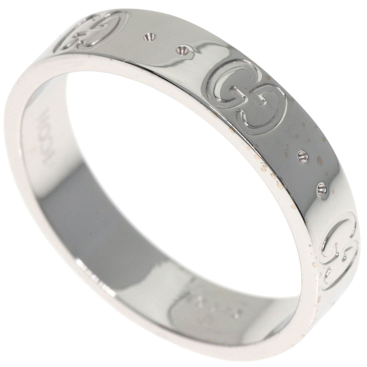 GUCCI Icon # 11 Ring K18 White Gold Ladies [Used]