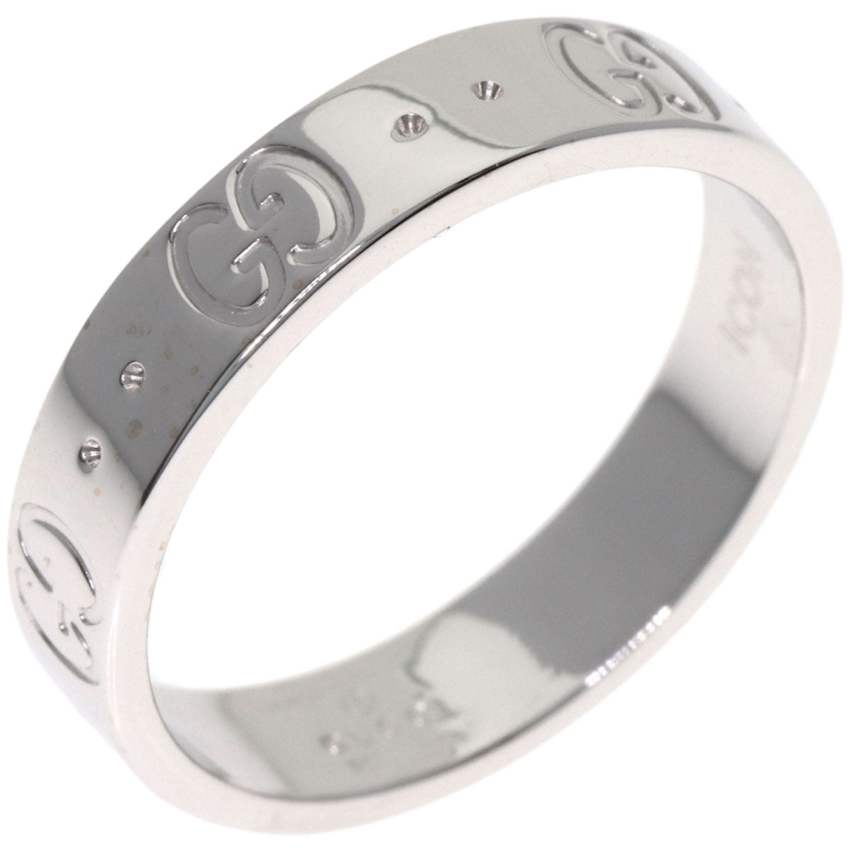GUCCI Icon # 11 Ring K18 White Gold Ladies [Used]