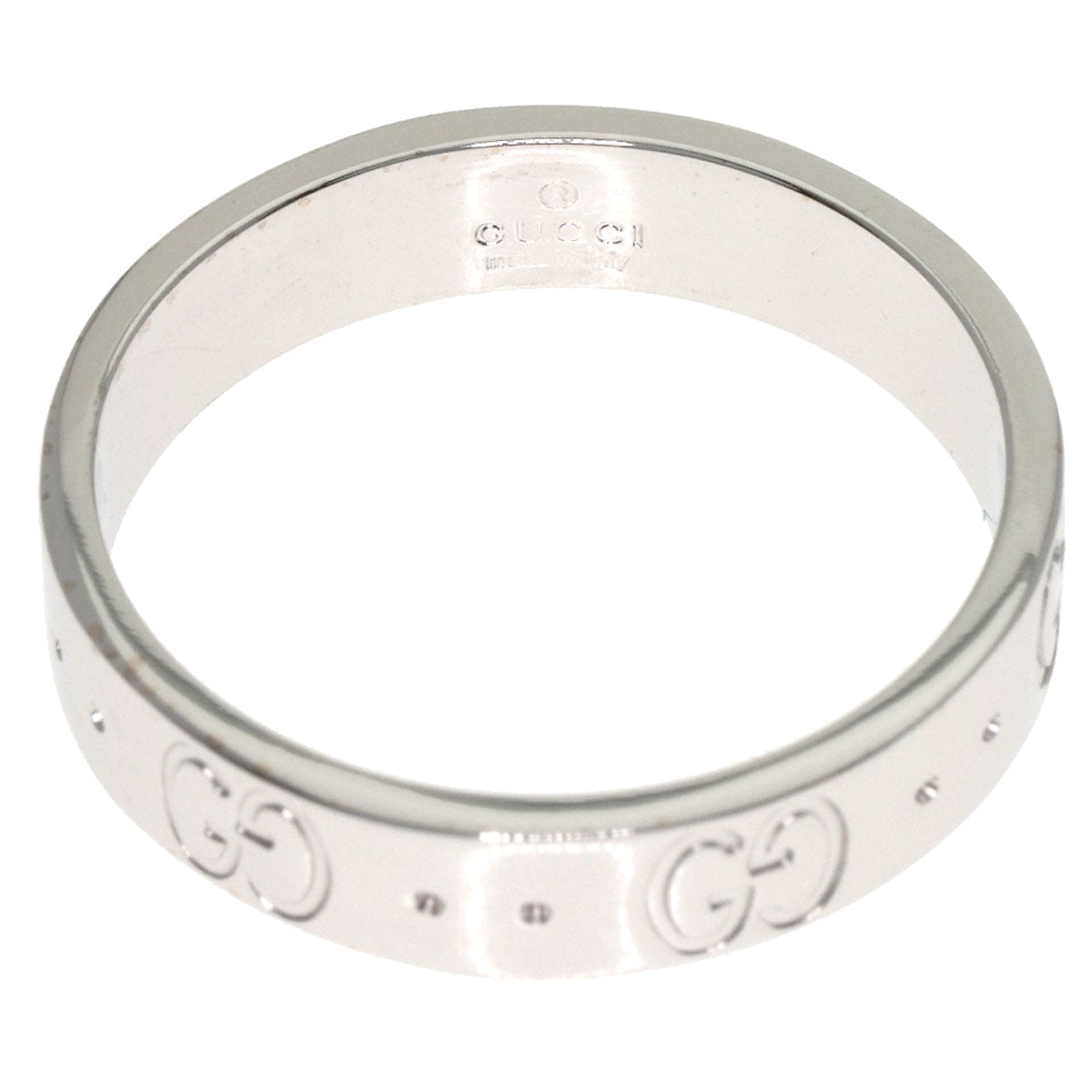 GUCCI Icon # 11 Ring K18 White Gold Ladies [Used]