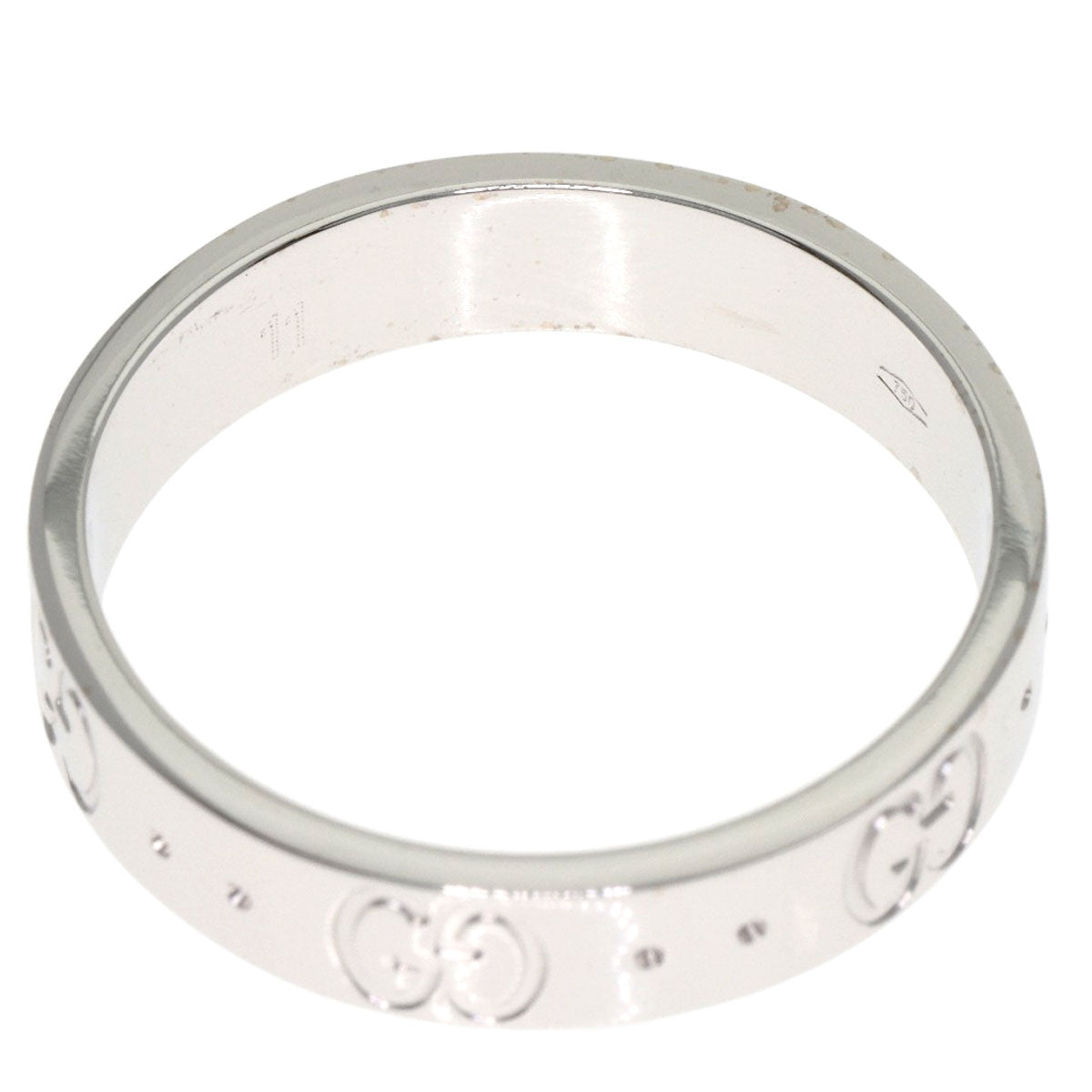 GUCCI Icon # 11 Ring K18 White Gold Ladies [Used]