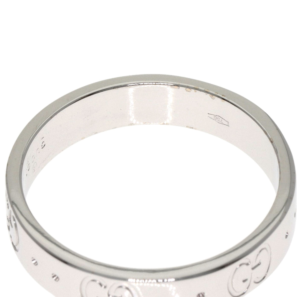 GUCCI Icon # 11 Ring K18 White Gold Ladies [Used]