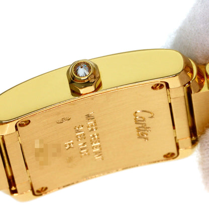 CARTIER Tank Française SM Genuine Full Diamond Watches WE1001RD K18 Yellow Gold/18K Yellow Gold Ladies
