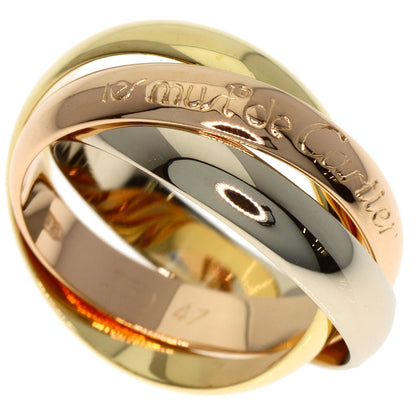 CARTIER Trinity #47 Ring K18 Yellow Gold 18K Pink GoldLadies [Used]