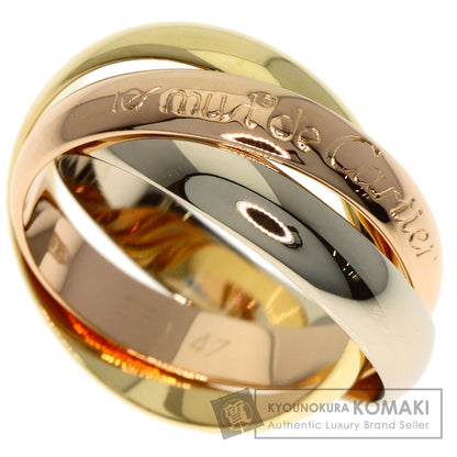 CARTIER Trinity #47 Ring K18 Yellow Gold 18K Pink GoldLadies [Used]