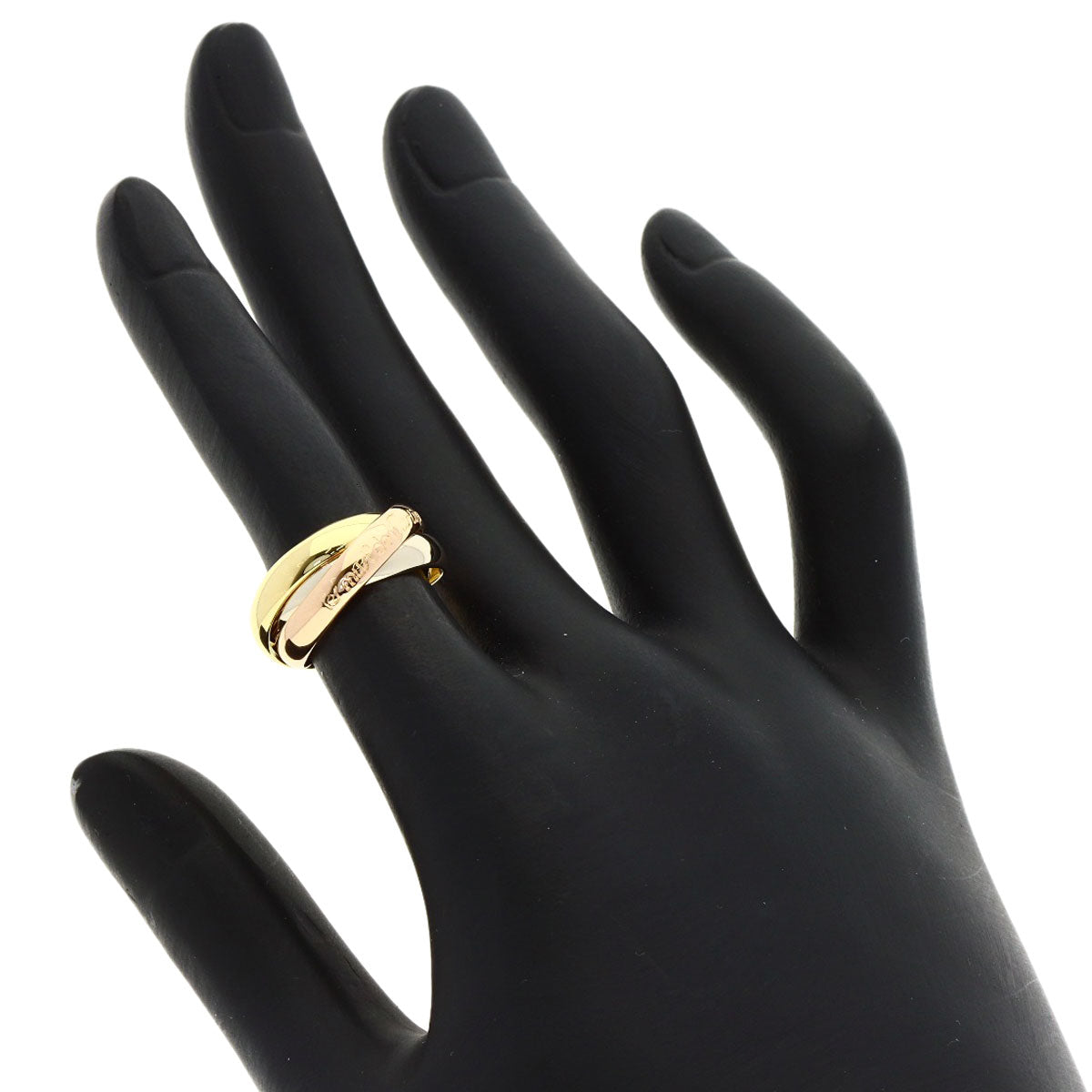 CARTIER Trinity #47 Ring K18 Yellow Gold 18K Pink GoldLadies [Used]