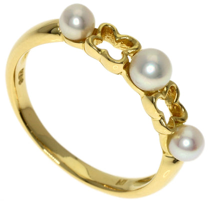 MIKIMOTO Perlita Pearl Pearl Ring K18 Yellow Gold Ladies [Used]