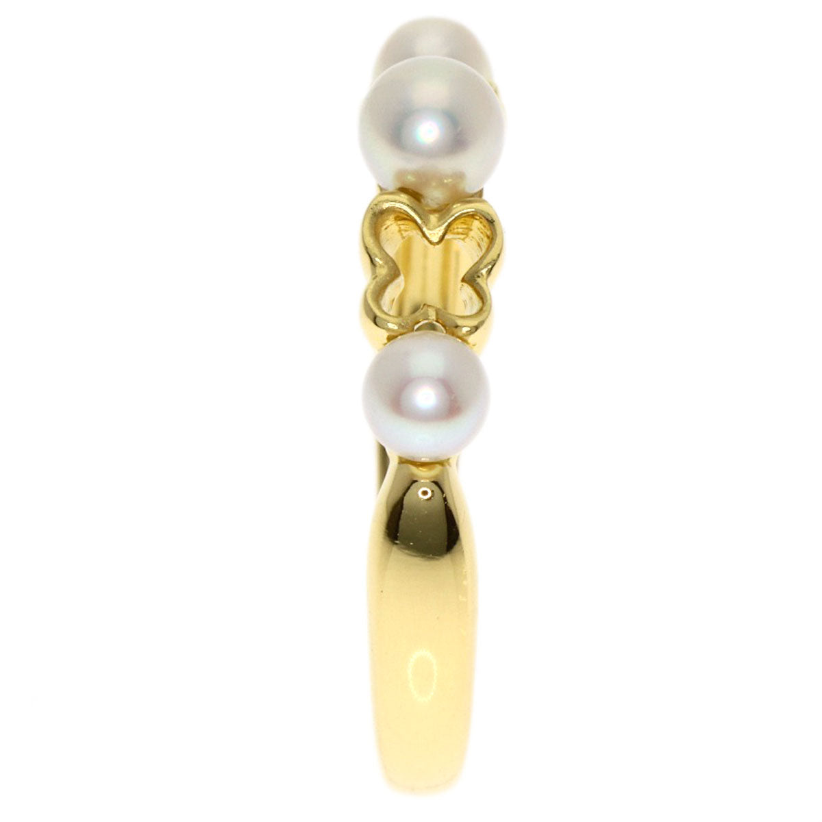 MIKIMOTO Perlita Pearl Pearl Ring K18 Yellow Gold Ladies [Used]