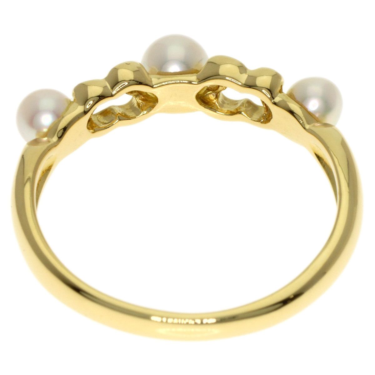 MIKIMOTO Perlita Pearl Pearl Ring K18 Yellow Gold Ladies [Used]