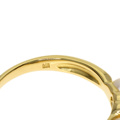 MIKIMOTO Perlita Pearl Pearl Ring K18 Yellow Gold Ladies [Used]