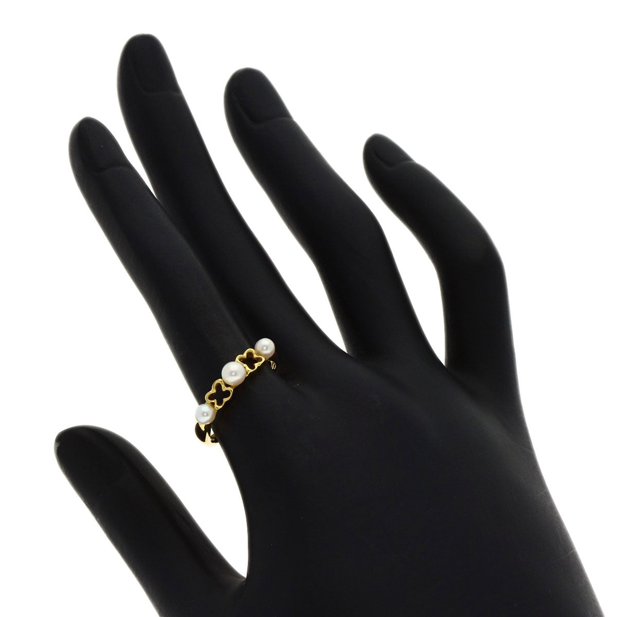 MIKIMOTO Perlita Pearl Pearl Ring K18 Yellow Gold Ladies [Used]