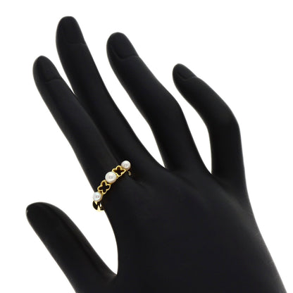 MIKIMOTO Perlita Pearl Pearl Ring K18 Yellow Gold Ladies [Used]