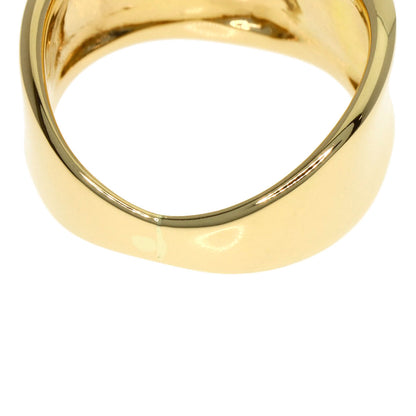 CELINE logo Ring K18 Yellow Gold Ladies [Used]