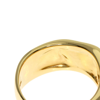 CELINE logo Ring K18 Yellow Gold Ladies [Used]