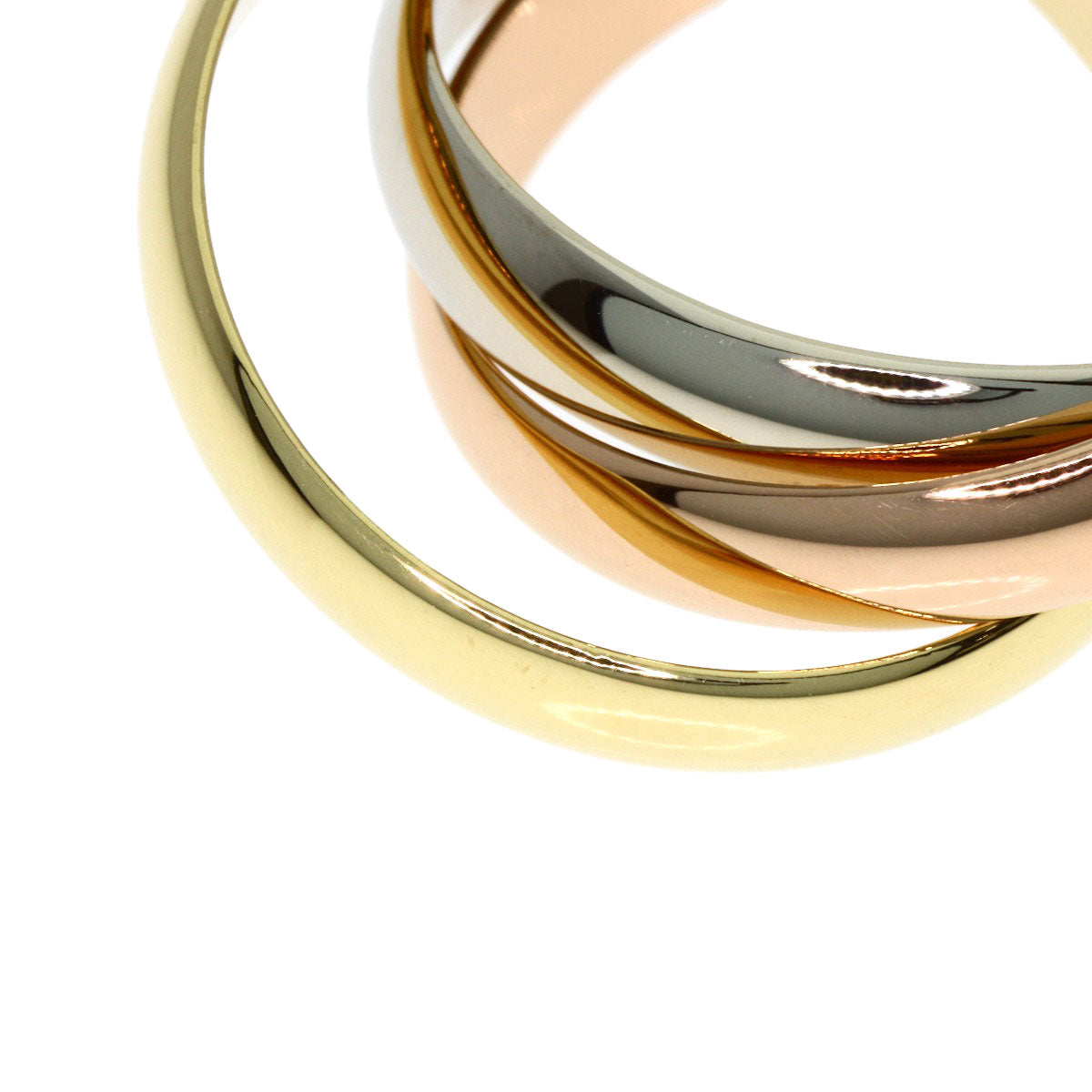 CARTIER Trinity #51 Ring K18 Yellow Gold 18K Pink GoldLadies [Used]