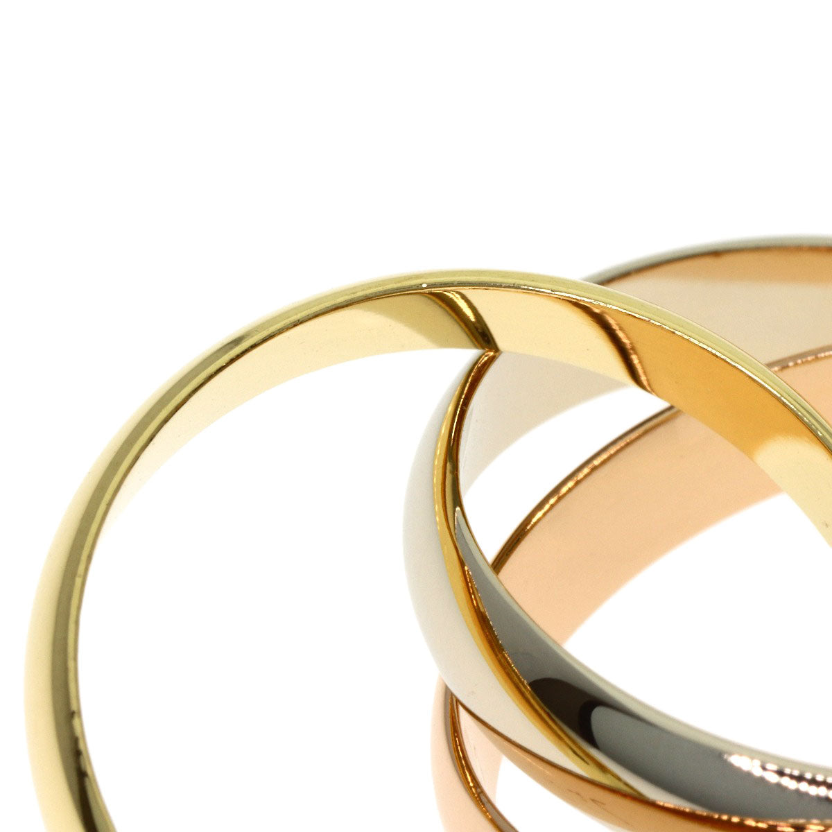 CARTIER Trinity #51 Ring K18 Yellow Gold 18K Pink GoldLadies [Used]
