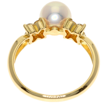 TASAKI Pearl Pearl Diamond Ring K18 Yellow Gold Ladies [Used]