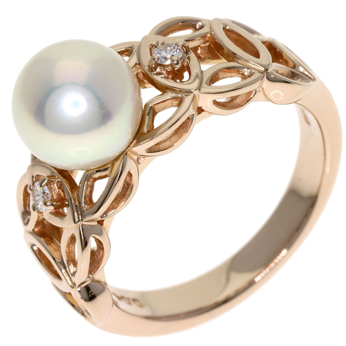 TASAKI Pearl Pearl Diamond Ring K18 Pink Gold Ladies [Used]