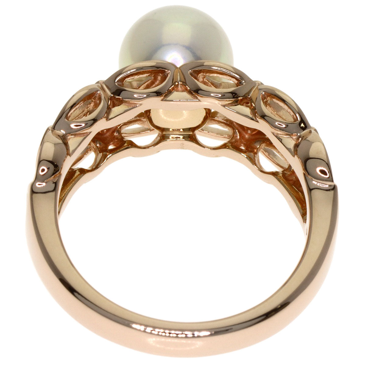 TASAKI Pearl Pearl Diamond Ring K18 Pink Gold Ladies [Used]
