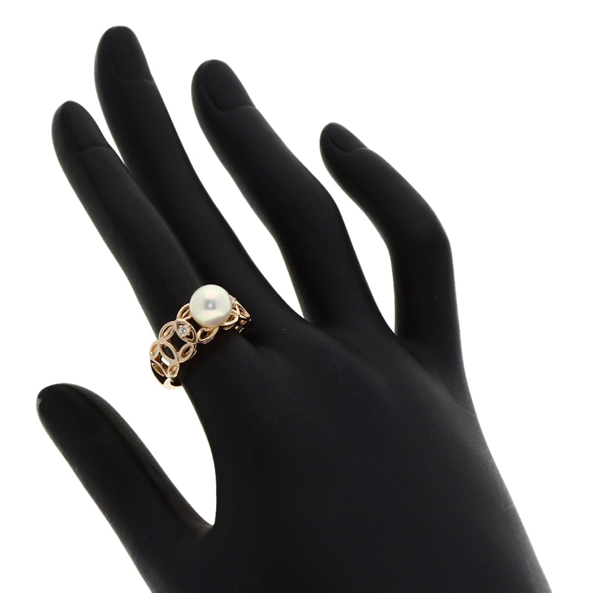 TASAKI Pearl Pearl Diamond Ring K18 Pink Gold Ladies [Used]
