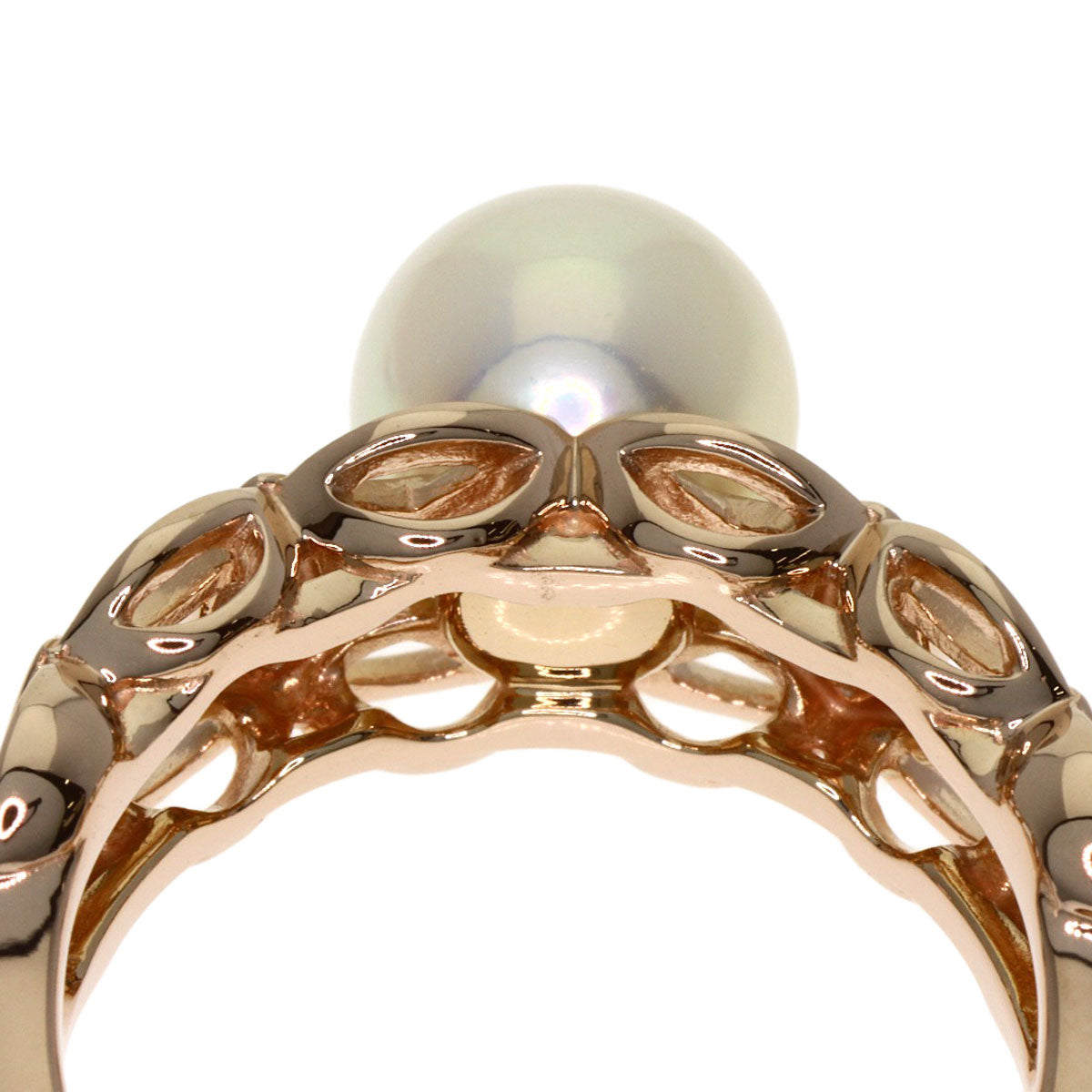 TASAKI Pearl Pearl Diamond Ring K18 Pink Gold Ladies [Used]