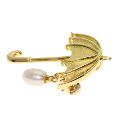 TASAKI Umbrella Pearl Pearl 2WAY Brooch Pendant top K18 Yellow Gold Ladies [Used]