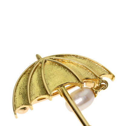TASAKI Umbrella Pearl Pearl 2WAY Brooch Pendant top K18 Yellow Gold Ladies [Used]