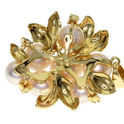 TASAKI Pearl Pearl Diamond Pendant top K18 Yellow Gold Ladies [Used]