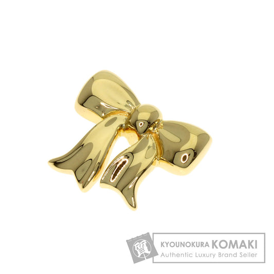 TIFFANY&Co. Ribbon charm Pendant top K18 Yellow Gold Ladies [Used]