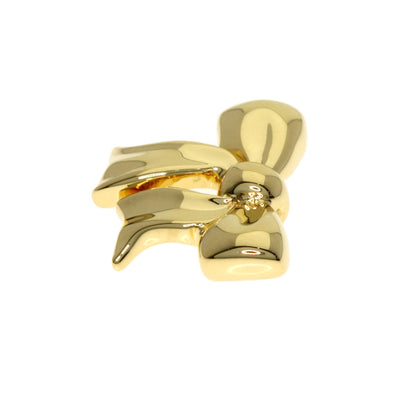 TIFFANY&Co. Ribbon charm Pendant top K18 Yellow Gold Ladies [Used]