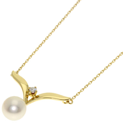 MIKIMOTO Pearl Pearl Necklace K18 Yellow Gold Ladies [Used]