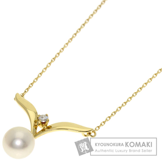 MIKIMOTO Pearl Pearl Necklace K18 Yellow Gold Ladies [Used]