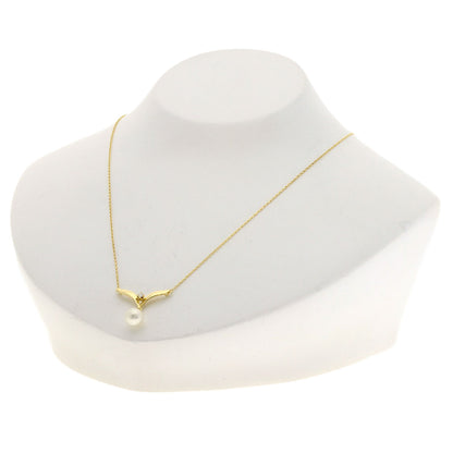 MIKIMOTO Pearl Pearl Necklace K18 Yellow Gold Ladies [Used]