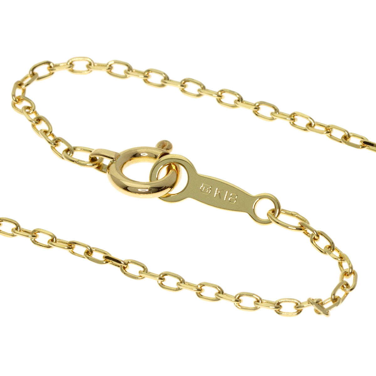 MIKIMOTO Circle Pearl Pearl Diamond Necklace K18 Yellow Gold Ladies [Used]