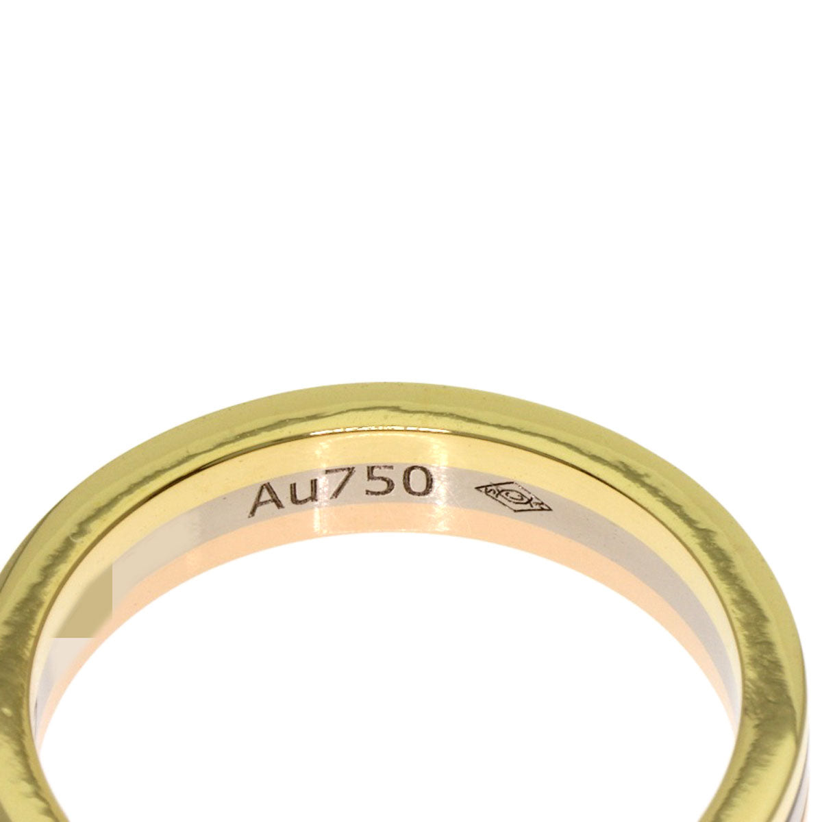 CARTIER Three colors # 47 Ring K18 Yellow Gold K18 White GoldLadies [Used]