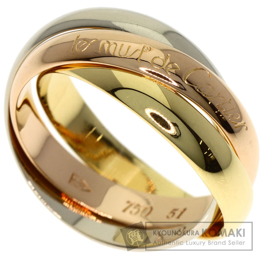 CARTIER Trinity #51 Ring K18 Yellow Gold 18K Pink GoldLadies [Used]