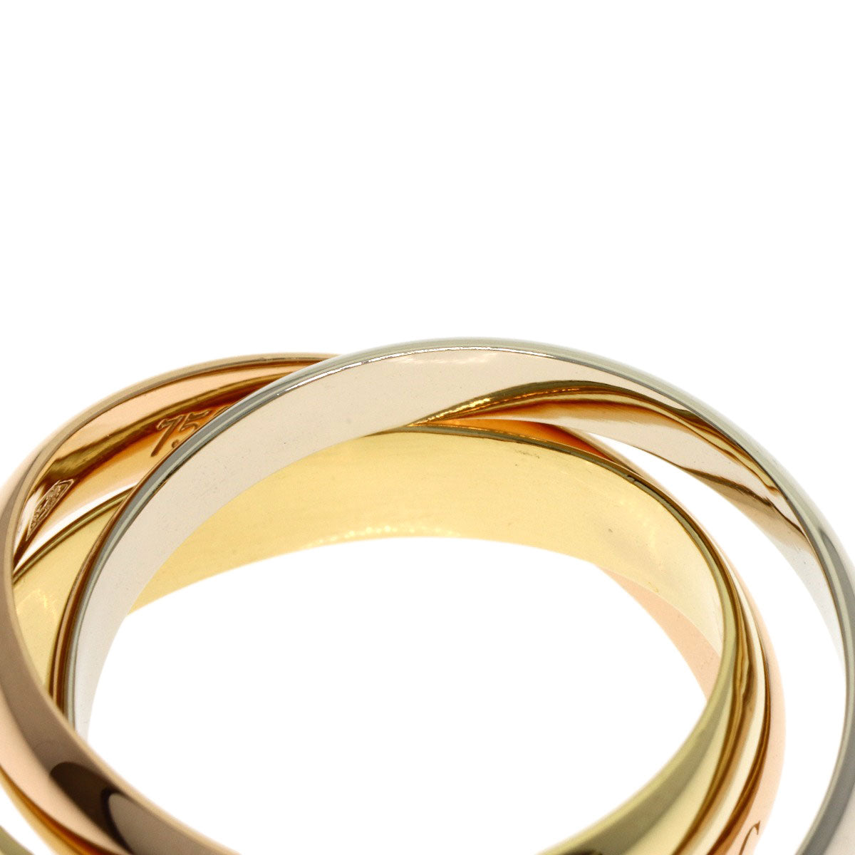 CARTIER Trinity #51 Ring K18 Yellow Gold 18K Pink GoldLadies [Used]